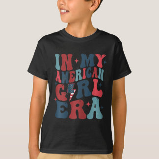 På min amerikanska flicka Era Retro 4:e juli fjärd T Shirt