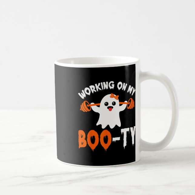 På min Boo-ty-Booty Boo-T Ghost Pun Manar Women Kaffemugg (Höger)