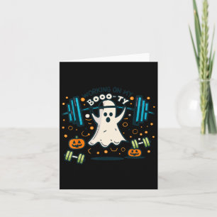 På min Boo-ty Funny Booty Halloween Ghost Workout Kort