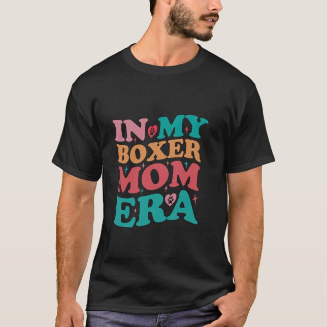 På min Boxer Mamma Era Groovy Retro Långärmad T Sh Shirt (Framsida)