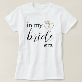 På min Bride Era Diamond Bröllop Ring Bachelorette T Shirt