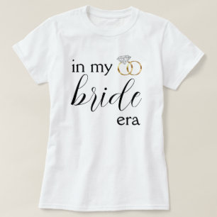 På min Bride Era Diamond Bröllop Ring Bachelorette T Shirt
