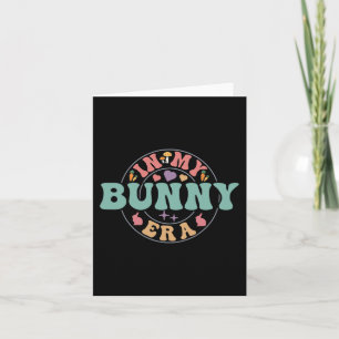 På min Bunny Era Groovy Glad påsk Day Rabbit Kort