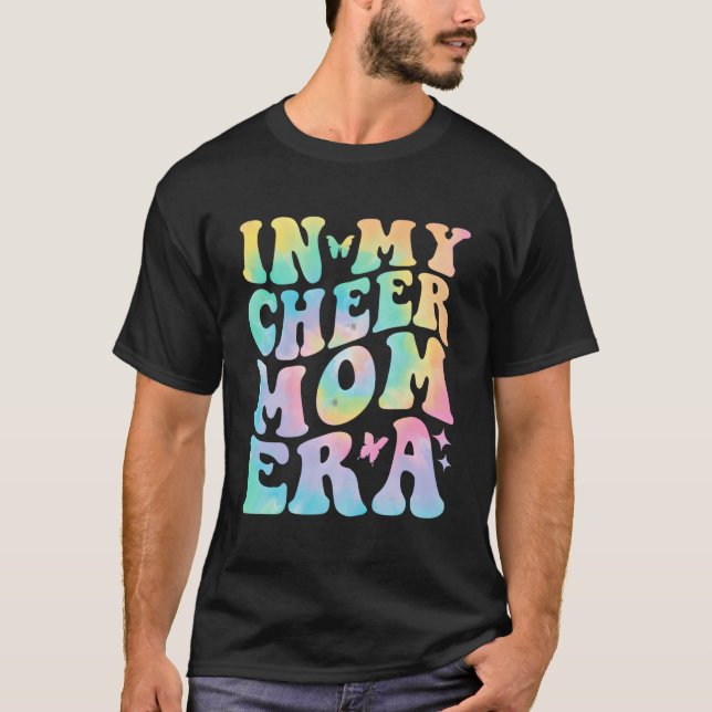 På min Cheer Mamma Era Tie Dye CheerLeadersport Ma T Shirt (Framsida)