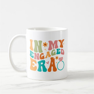 På min engagerade era Fiance Förlovning Future Bri Kaffemugg