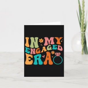 På min engagerade era Fiance Förlovning Future Bri Kort