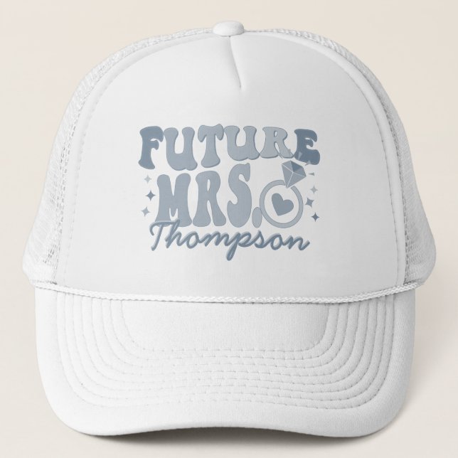 På min engagerade Era-Förlovning Gift Anpassningsb Keps (Framsida)