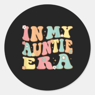 På min gamla tid (på baksidan) Groovy Retro för Mo Runt Klistermärke