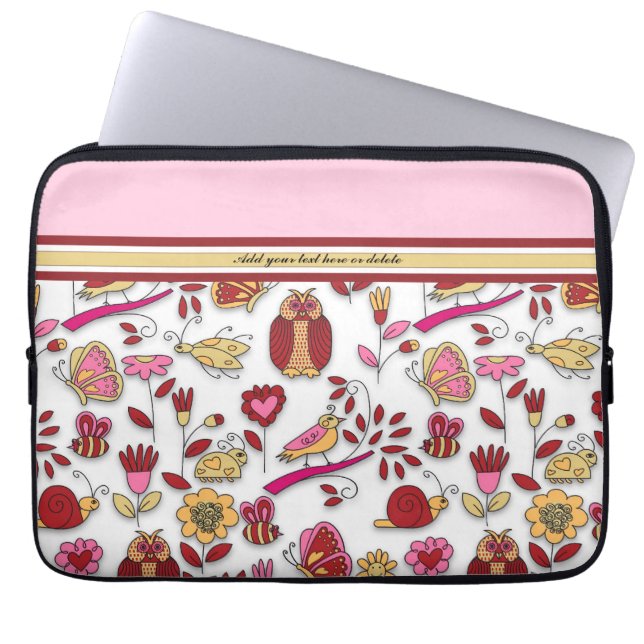 På min Garden-Sleeve - Anpassa Laptop Sleeve (Framsidan)