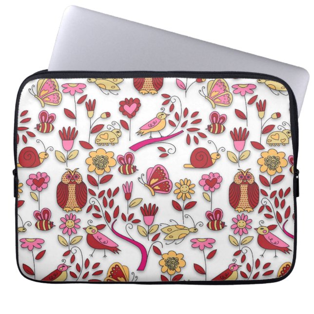 På min Garden-Sleeve Laptop Sleeve (Framsidan)