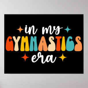 På min Gymnastics Era Retro Groovy Poster