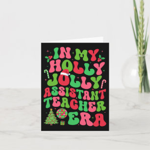 På min Holly Julafton Jolly Istant Teacher Era Chr Kort