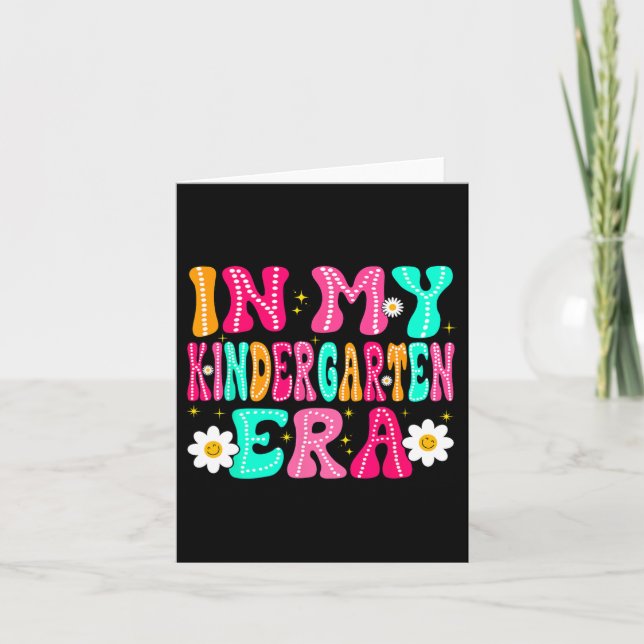 På min Kindergarten Era Back to school Kindergarte Kort (Framsida)