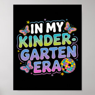 På min Kindergarten Era Groovy Back to school Teac Poster