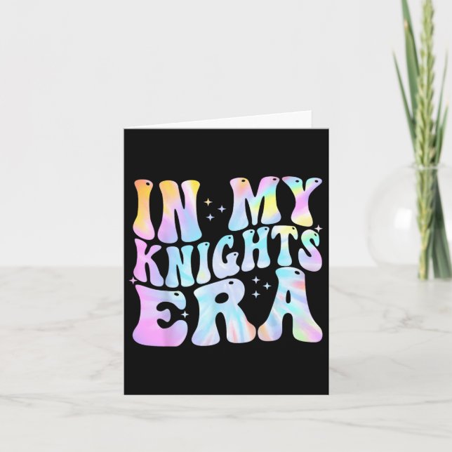 På min Knight Era Back to school Spirit Game Retro Kort (Framsida)