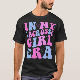 På min Lacrosse Girl Era Groovy Retro T Shirt