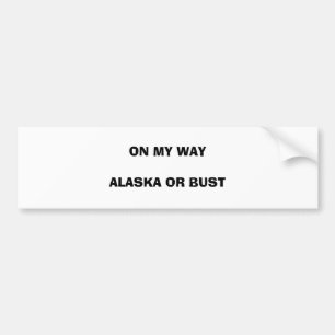 PÅ MIN LÅNGT ALASKA ELLER BYST BILDEKAL
