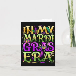 På min Mardi Gras Era Festival Carnival Helgdag Fl Kort