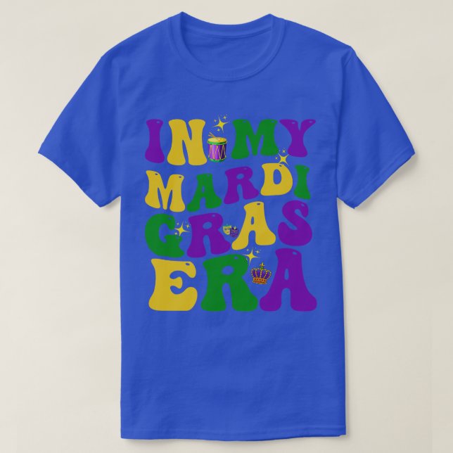 På min Mardi Gras Era-festival Retro Carnival part T Shirt (Design framsida)