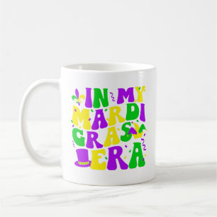På min Mardi Gras Era Funny Festival Retro Carniva Kaffemugg