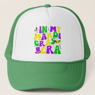 På min Mardi Gras Era Funny Festival Retro Carniva Keps
