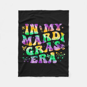 På min Mardi Gras Era Groovy Festival Carnival Par Fleecefilt