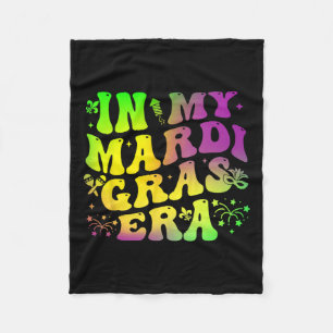På min Mardi Gras Era Groovy Festival Carnival Par Fleecefilt