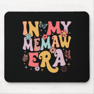 På min Memaw Era Groovy Retro Mors dag Butterfly Musmatta