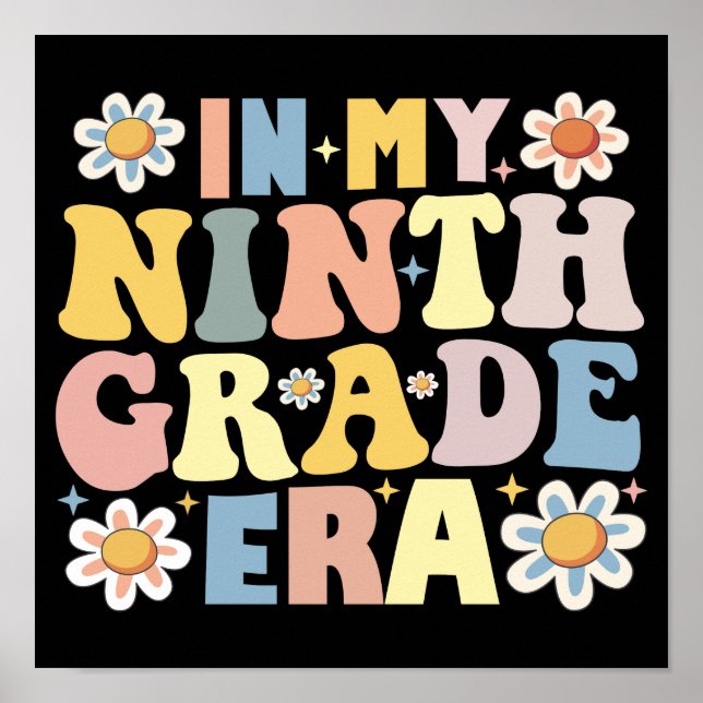 På min nionde Klass Era Back to school Poster (Framsidan)