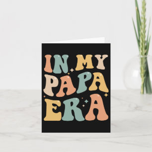 På min Pappa Era Älskare Groovy Retro pappa Funny Kort