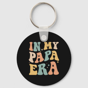 På min Pappa Era Älskare Groovy Retro pappa Funny Nyckelring