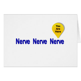 På min senaste nerv hälsningskort