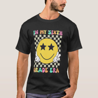 På min sjätte Klass Era Groovy Back to school Teac T Shirt