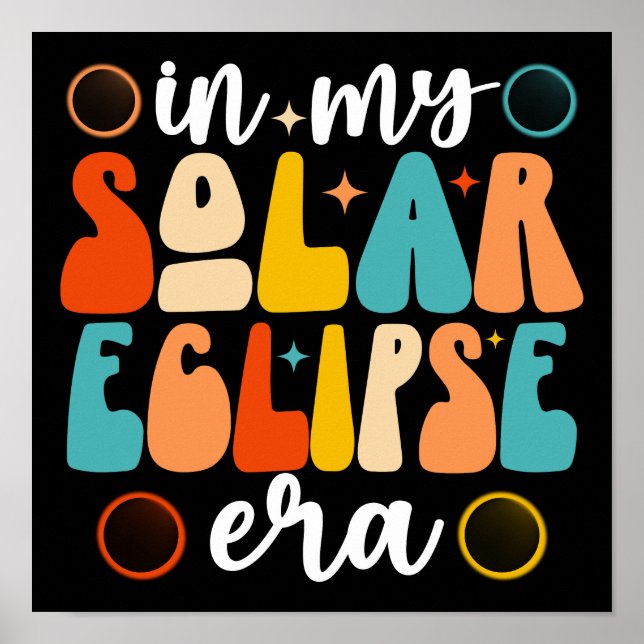 På min solära Eclipse Era Total Solar Eclipse Poster (Framsidan)