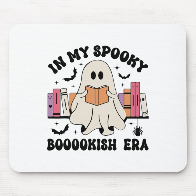 På min talesman Bookish Era Ghost Bokar Halloween  Musmatta (Framsidan)