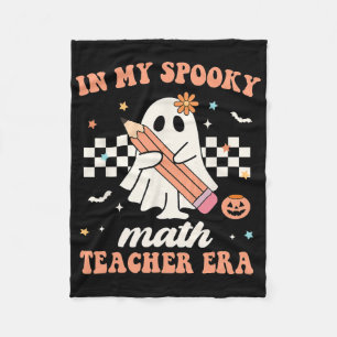 På min talesman Math Teacher Era Groovy Retro Hall Fleecefilt