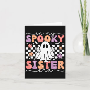 På min talesman Sister Era Retro Ghost Halloween S Kort