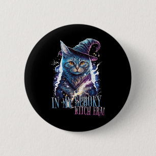 På min taloky Witch Era Halloween Cat Costume 2023 Knapp