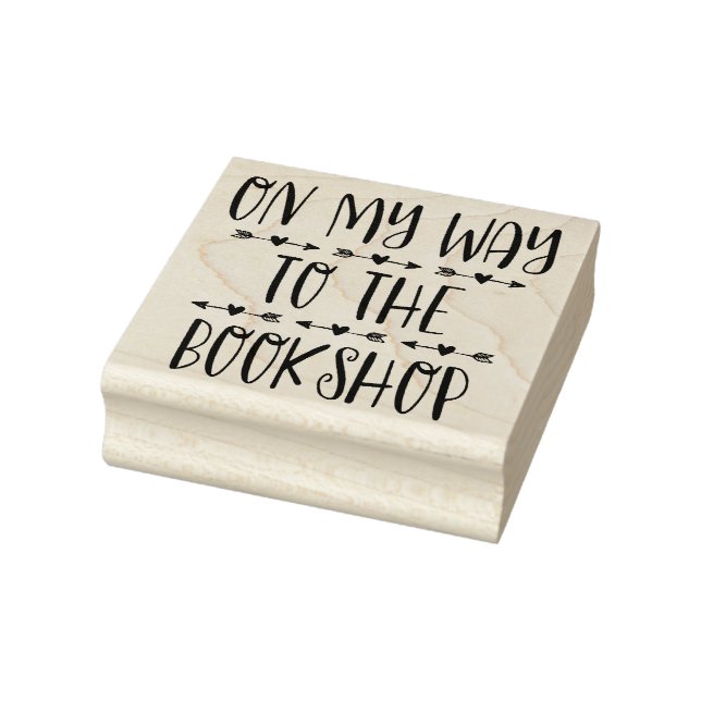 På min väg till bokhandeln stämpel (Stämpel)