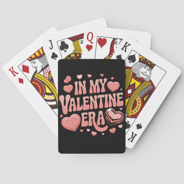 På min Valentine Era Cute Valentine Day Casinokort (Baksidan)