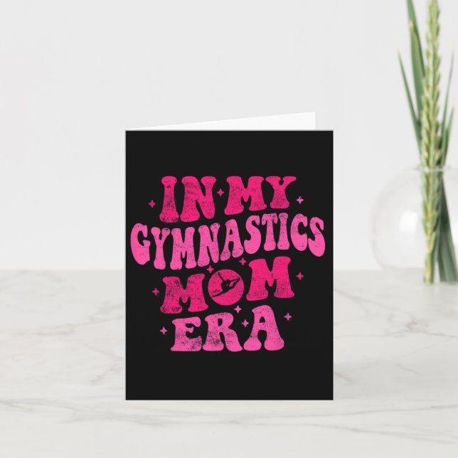 På mina Gymnastics Mamma Era Funny Gymnastics Mamm Kort (Framsida)