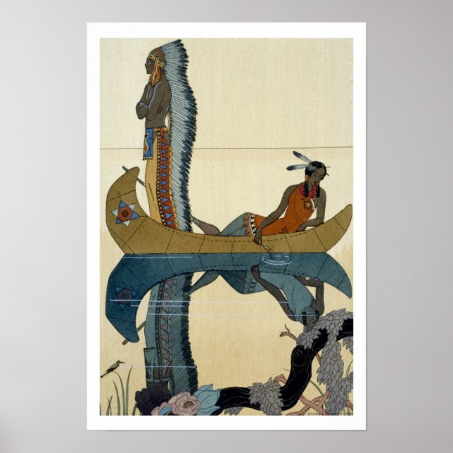 På Missouri, 1922 (pochoir print) Poster (Framsidan)