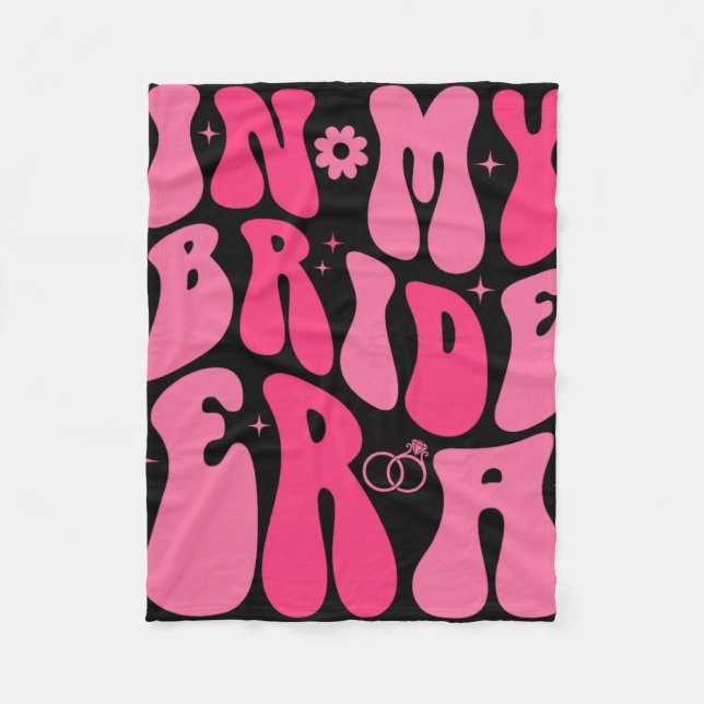 På mitt Bride Era Bröllop Bachelorette Party eller Fleecefilt (Framsidan)