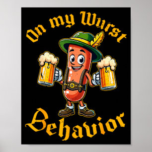 På mitt sämsta beteende Roliga tyska män kvinnor Poster