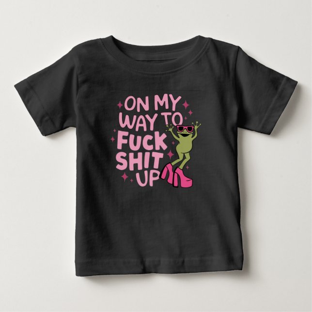 På mitt sätt att orsaka kaos t shirt (Framsida)