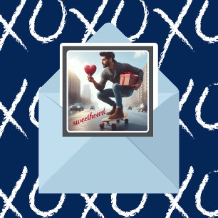 På mitt sätt med gift, älskling Valentine Julkort