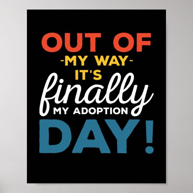 På mitt sätt, slutligen min adoptionsdag poster (Framsidan)