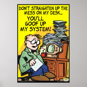 på mitt skrivbord poster