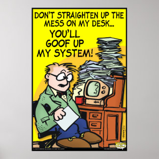 på mitt skrivbord poster