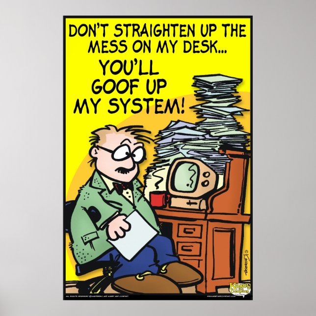  på mitt skrivbord poster (Framsidan)